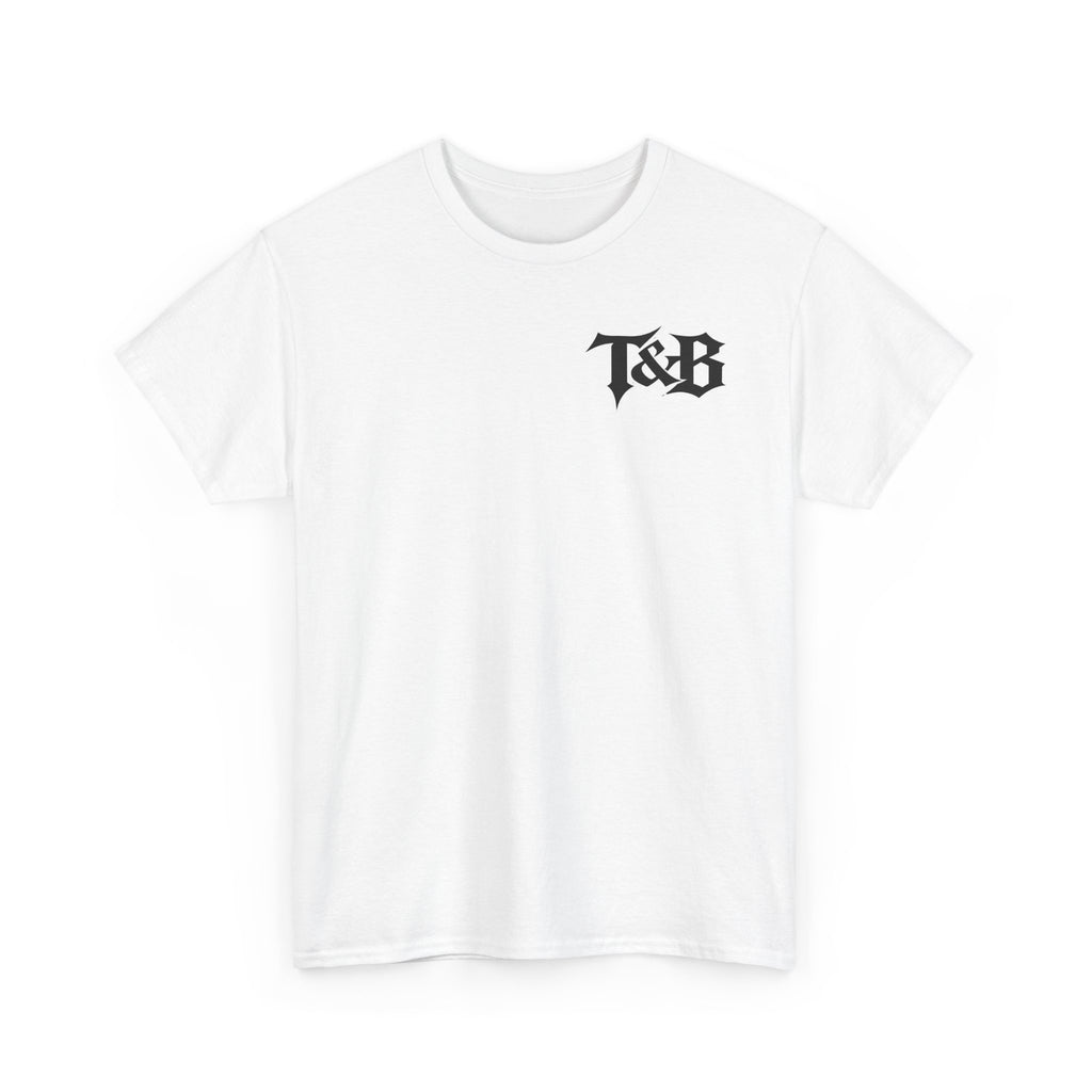 Turn & Burn Skull Tee — Gothic Flame Graphic T-Shirt
