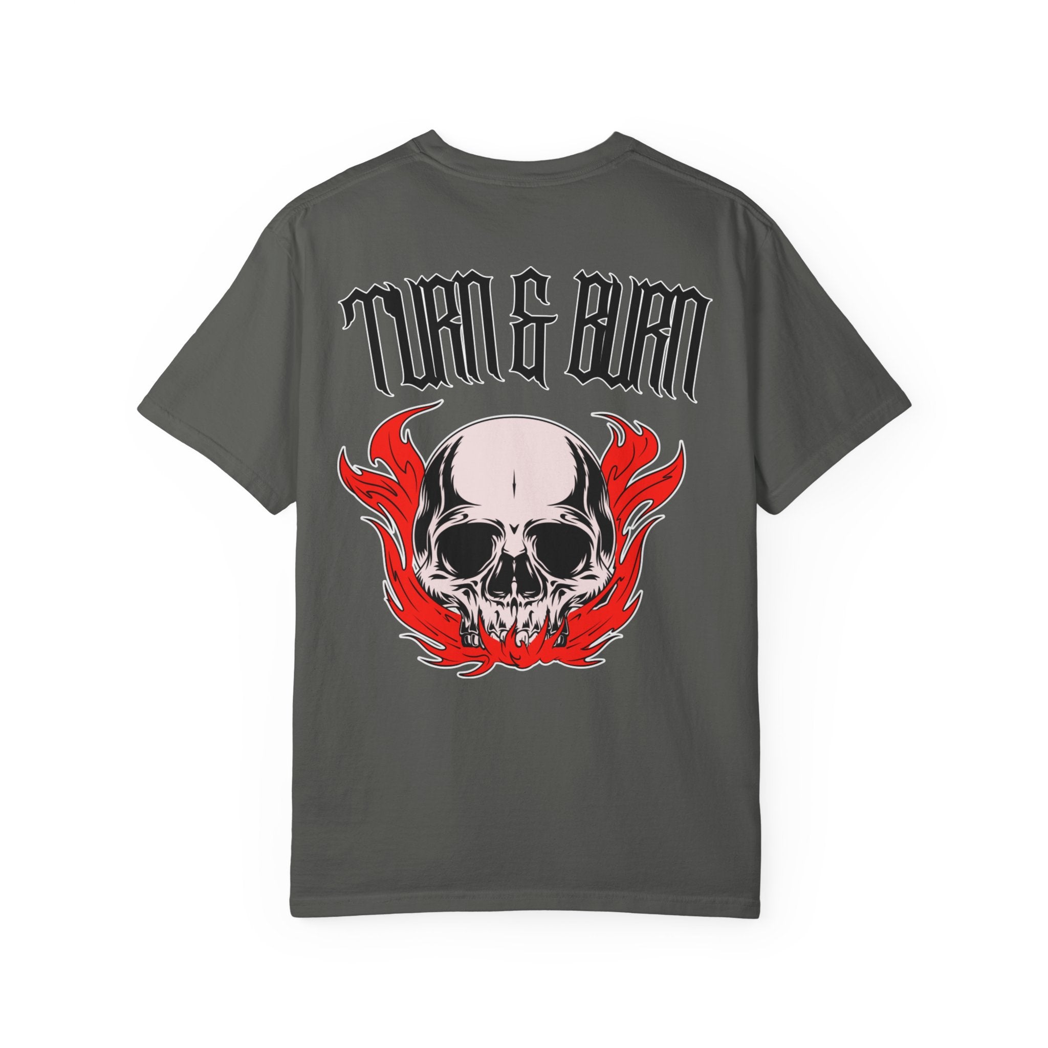 Turn & Burn Skull w/ Red Flames