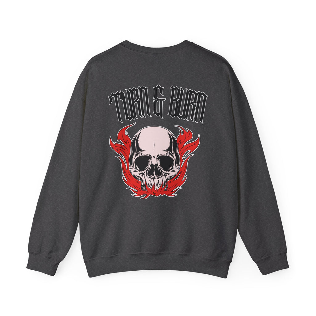 Skull Flame Crewneck Sweatshirt