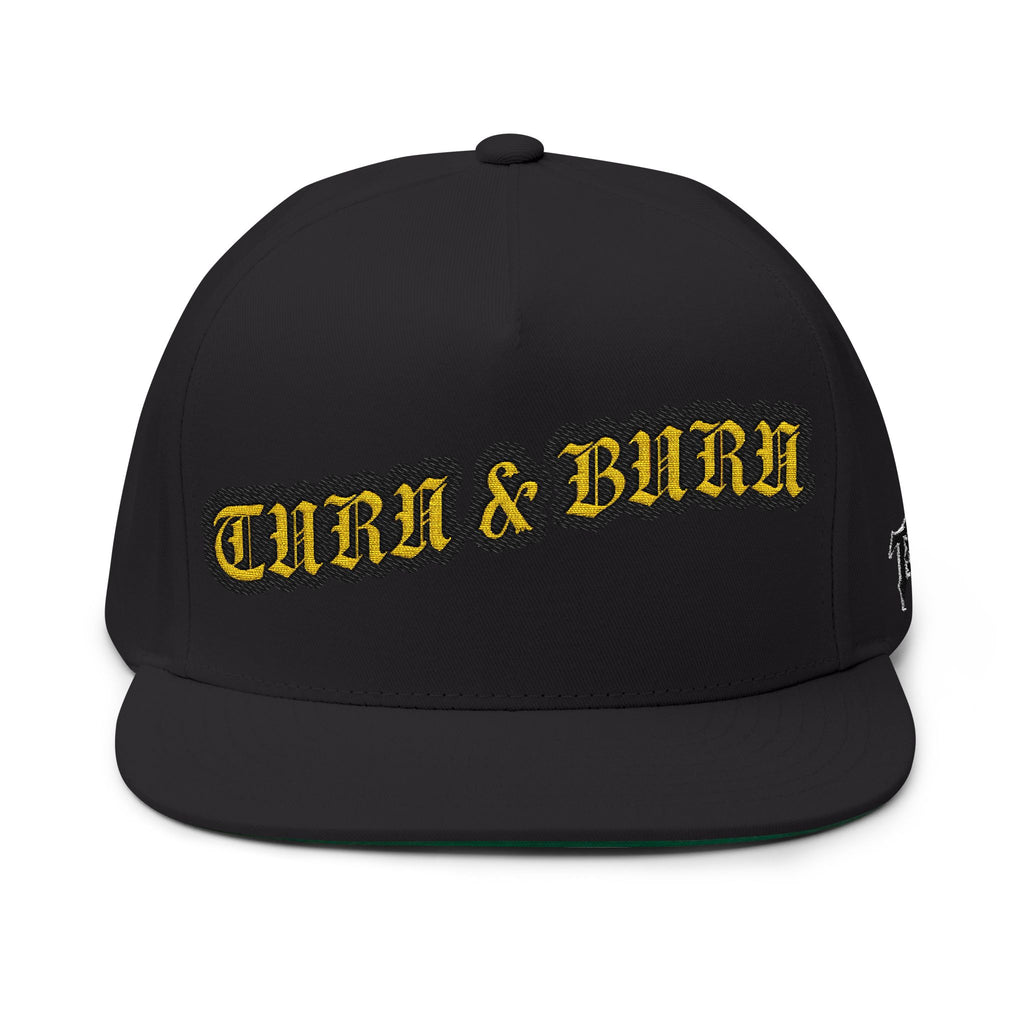 Turn & Burn Embroidered Flat Bill Cap