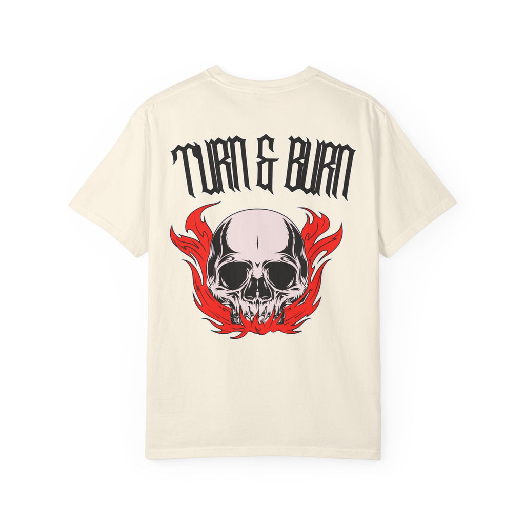 Turn & Burn Skull w/ Red Flames