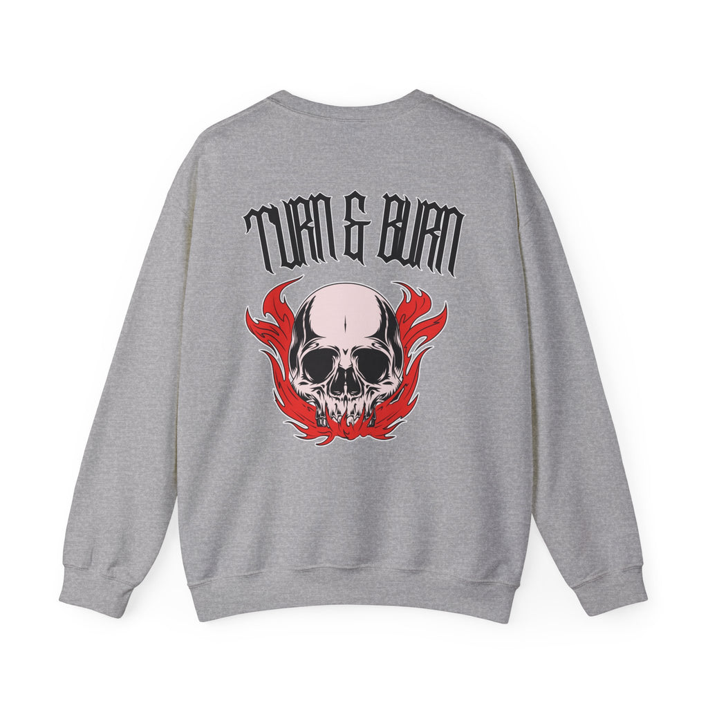 Skull Flame Crewneck Sweatshirt