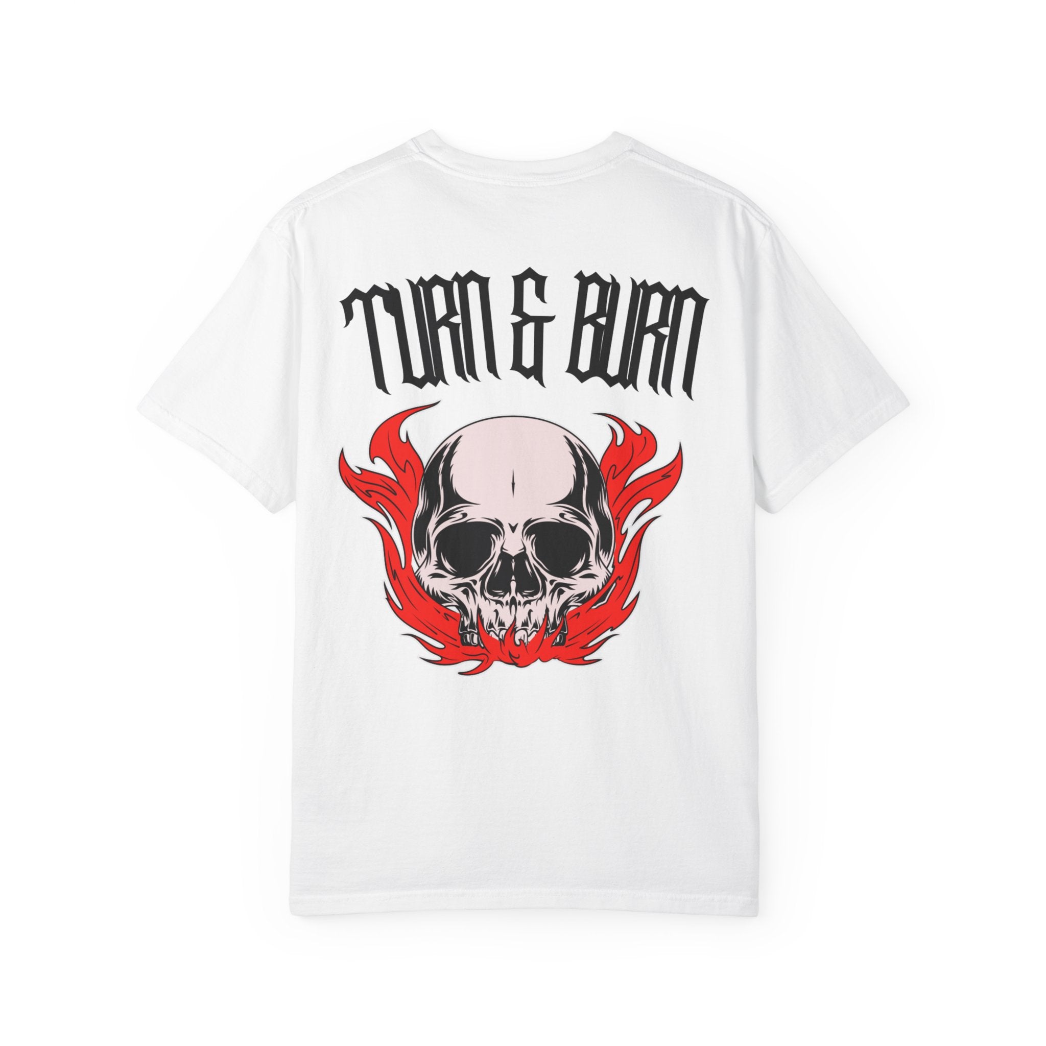 Turn & Burn Skull w/ Red Flames