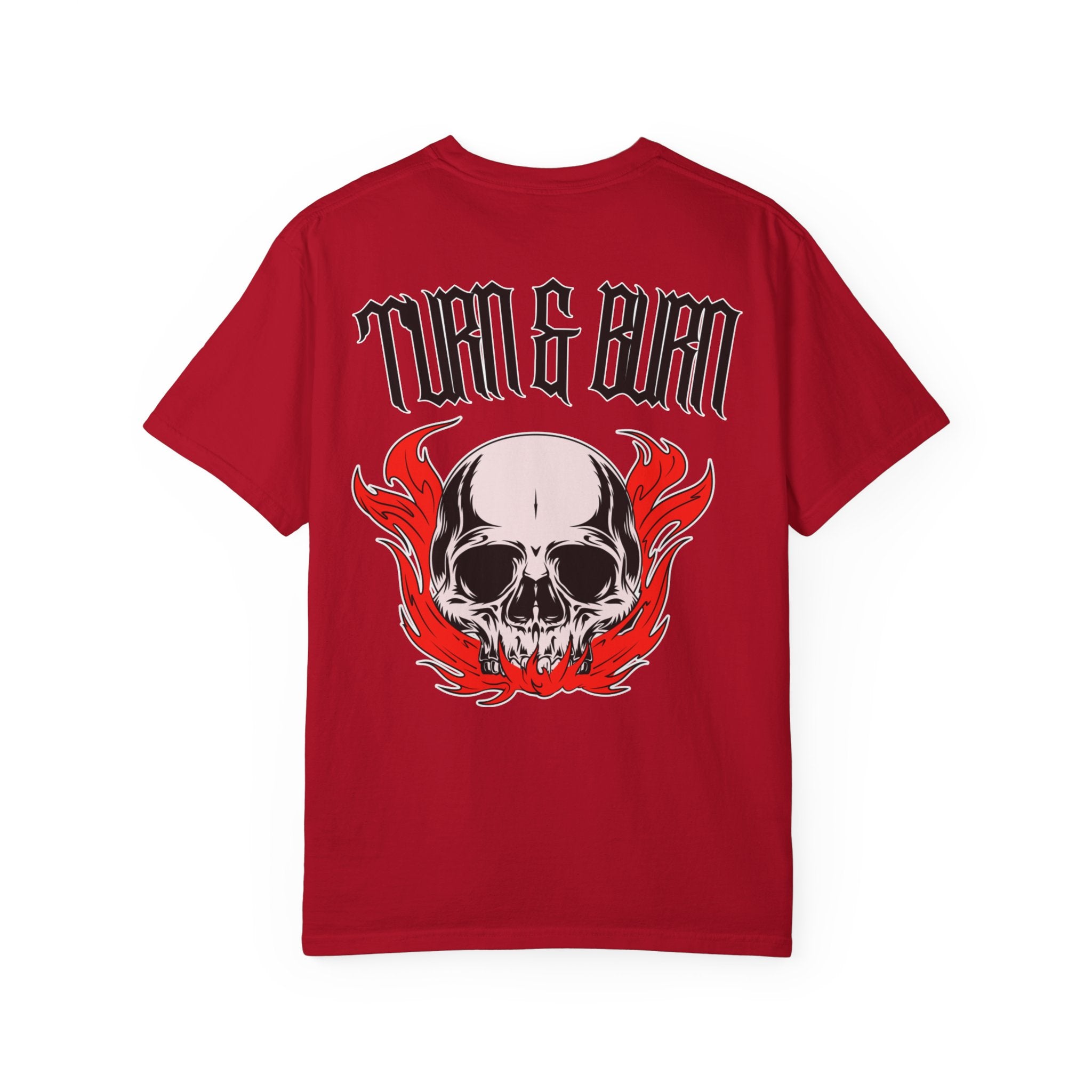 Turn & Burn Skull w/ Red Flames