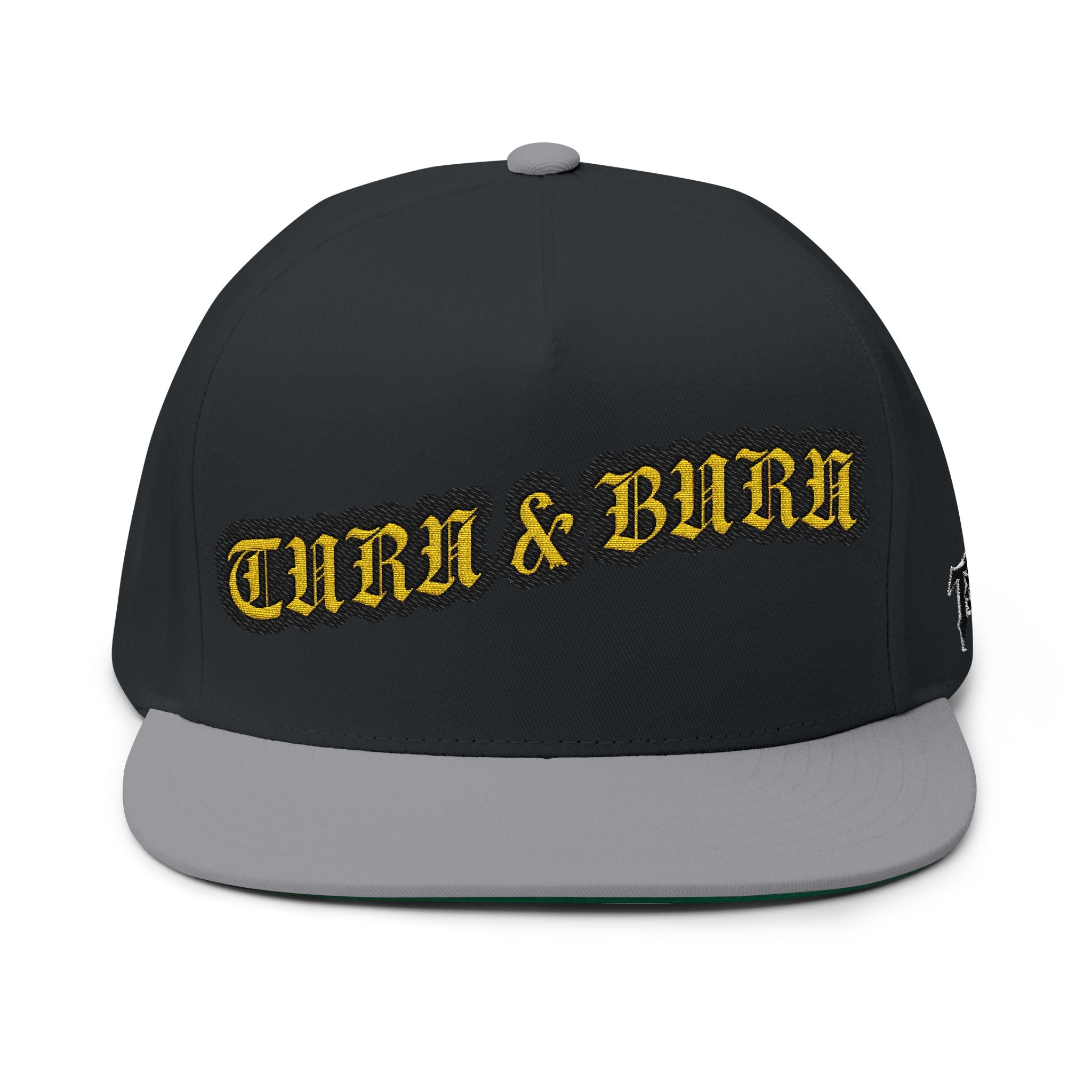 Turn & Burn Embroidered Flat Bill Cap