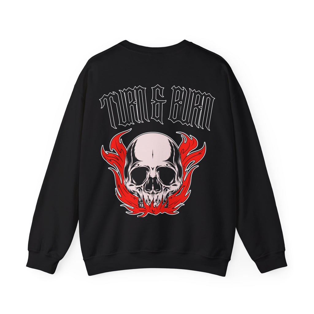 Skull Flame Crewneck Sweatshirt