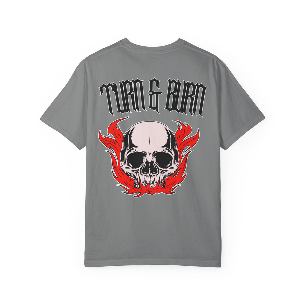 Turn & Burn Skull w/ Red Flames