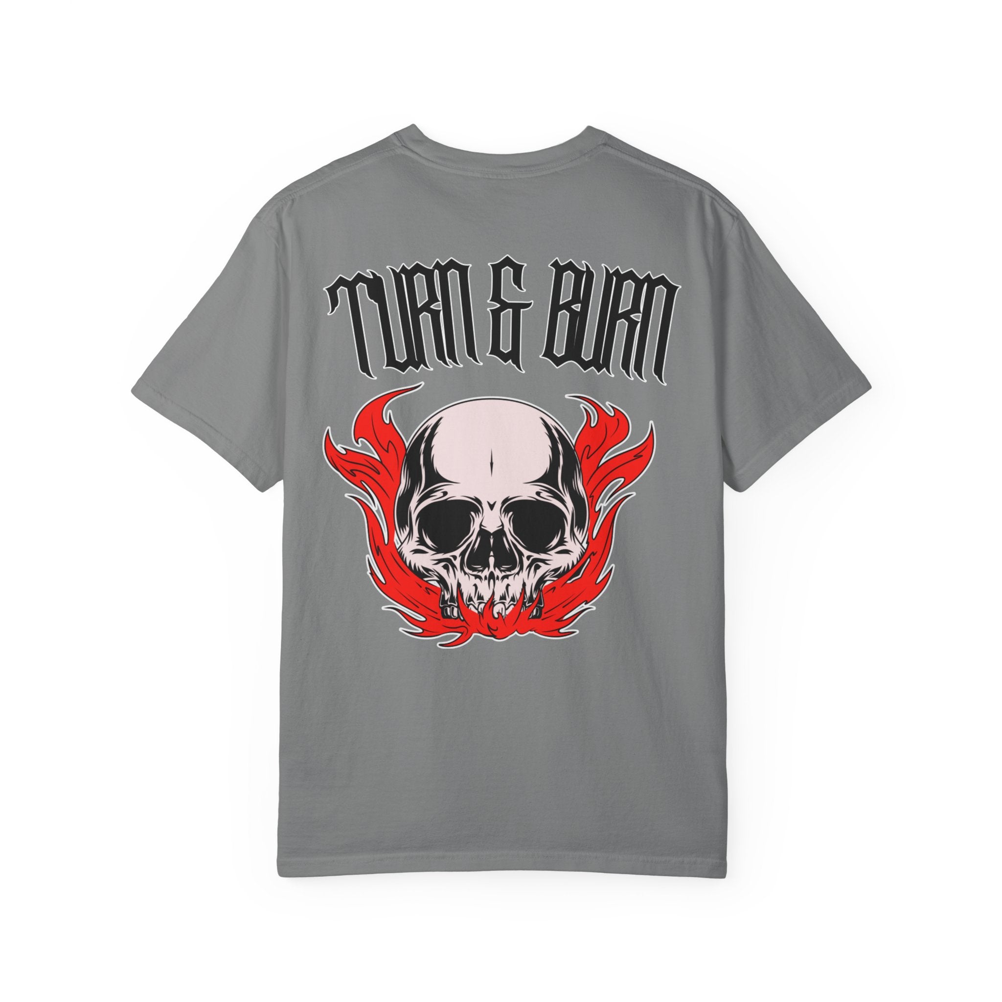 Turn & Burn Skull w/ Red Flames
