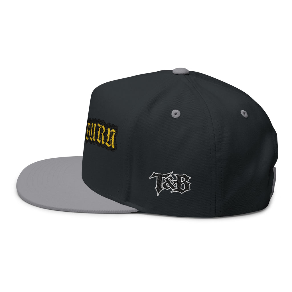 Turn & Burn Embroidered Flat Bill Cap