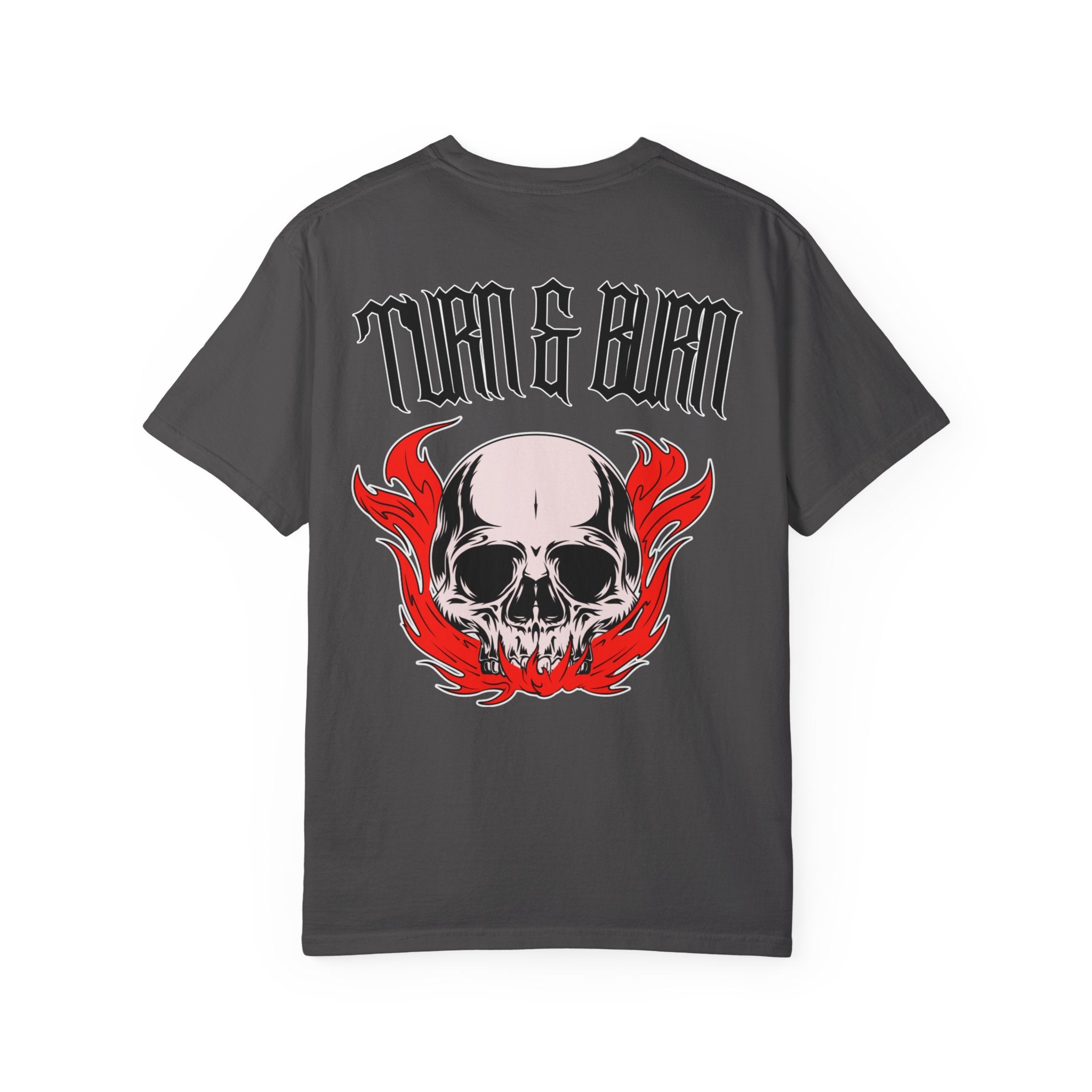 Turn & Burn Skull w/ Red Flames