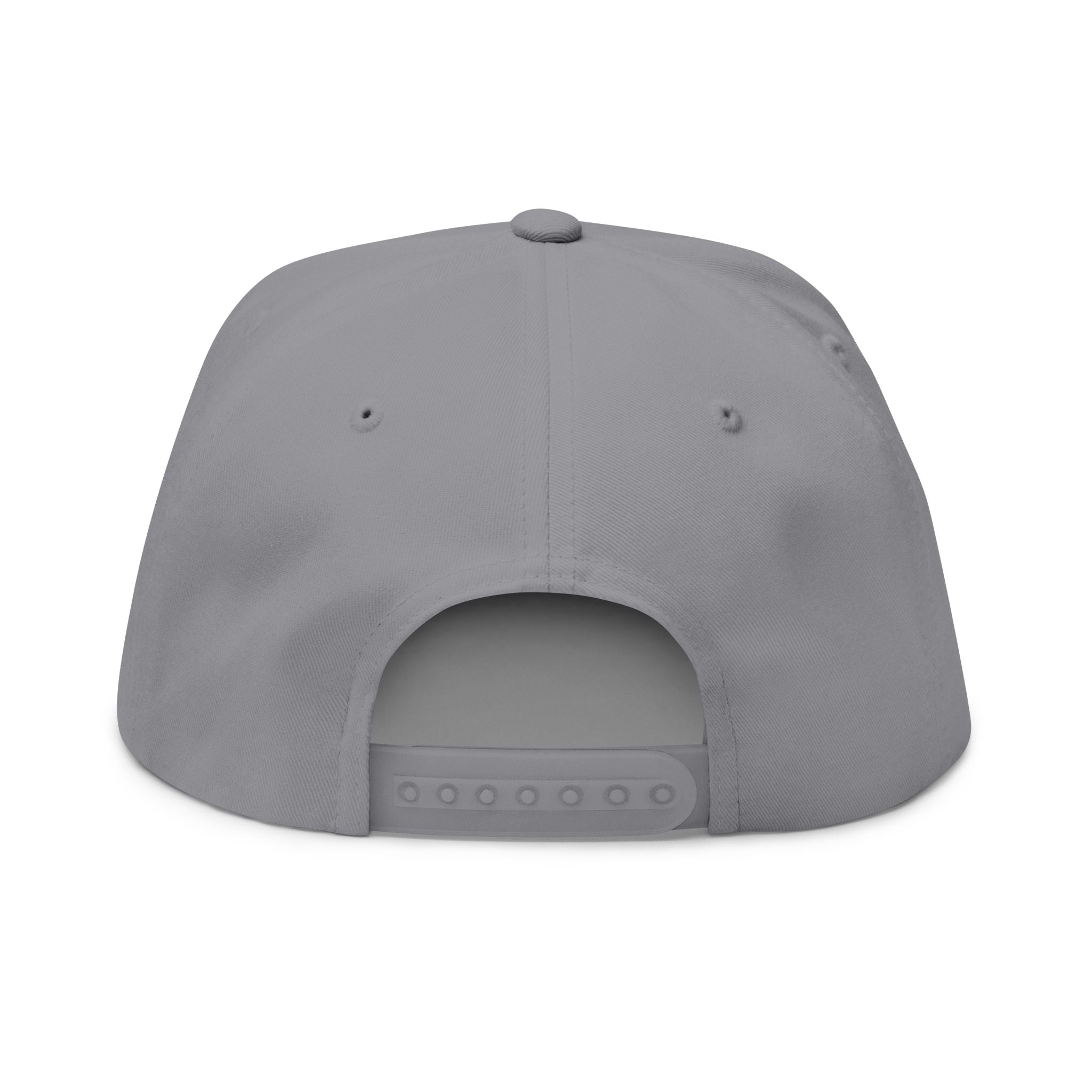 T&B Embroidered Flat Bill Cap — Gothic Lettering Snapback Hat
