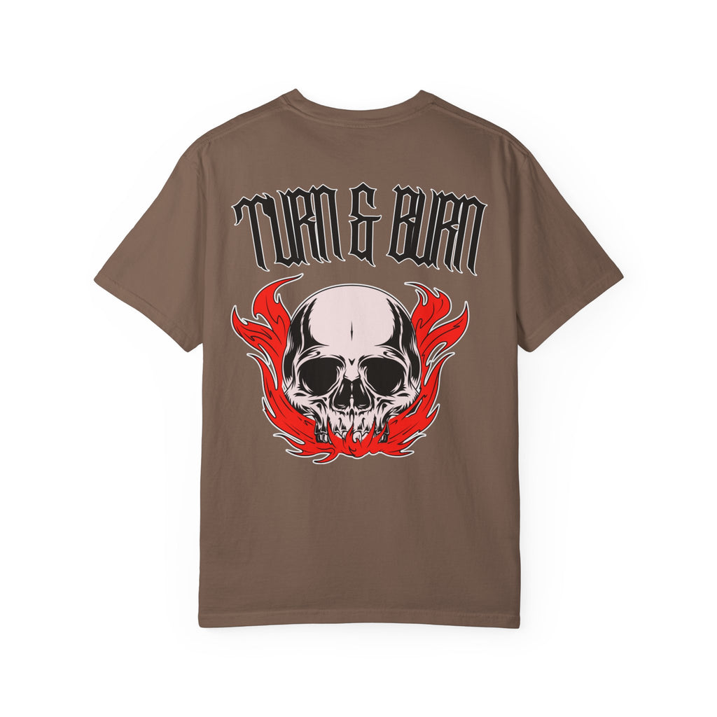 Turn & Burn Skull w/ Red Flames