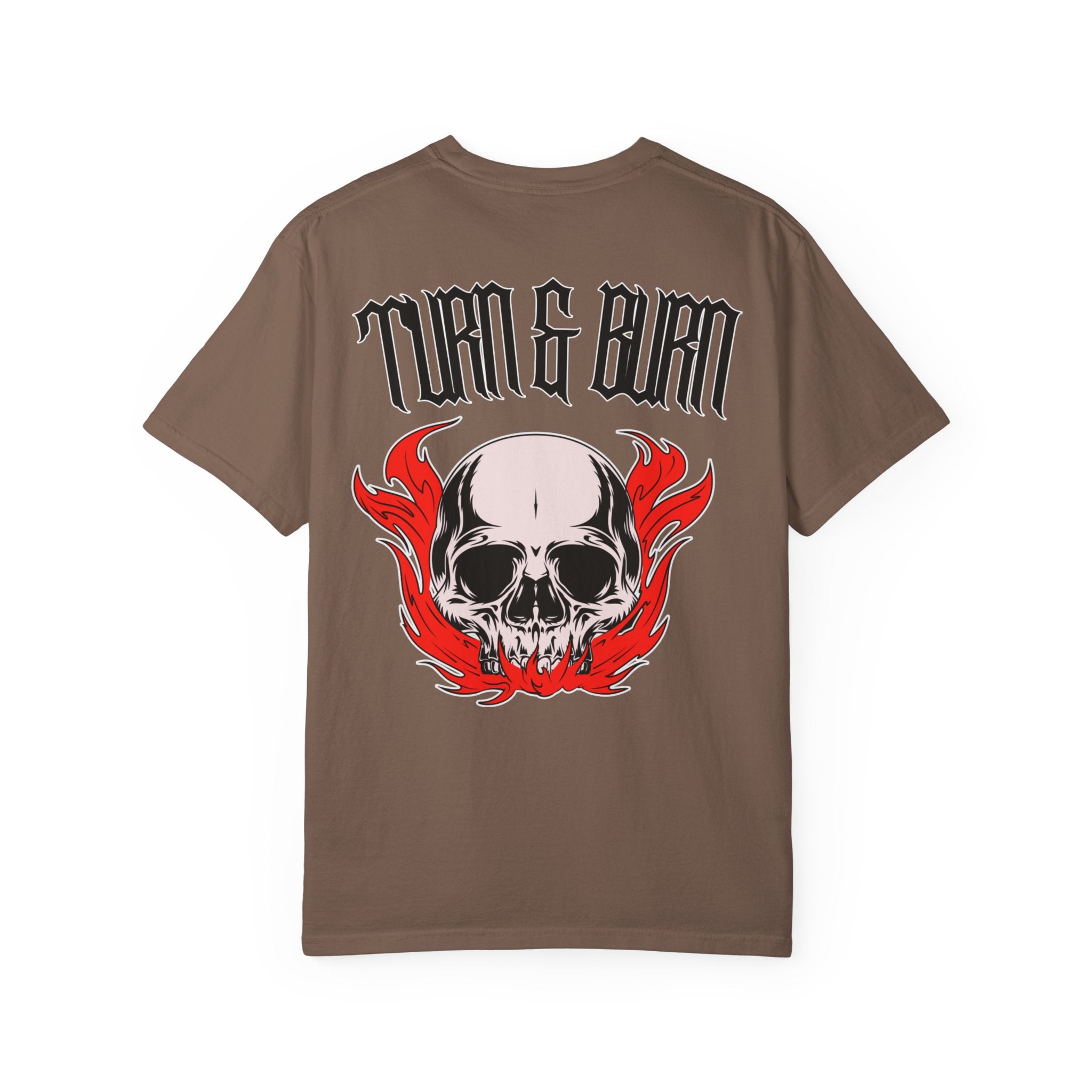Turn & Burn Skull w/ Red Flames