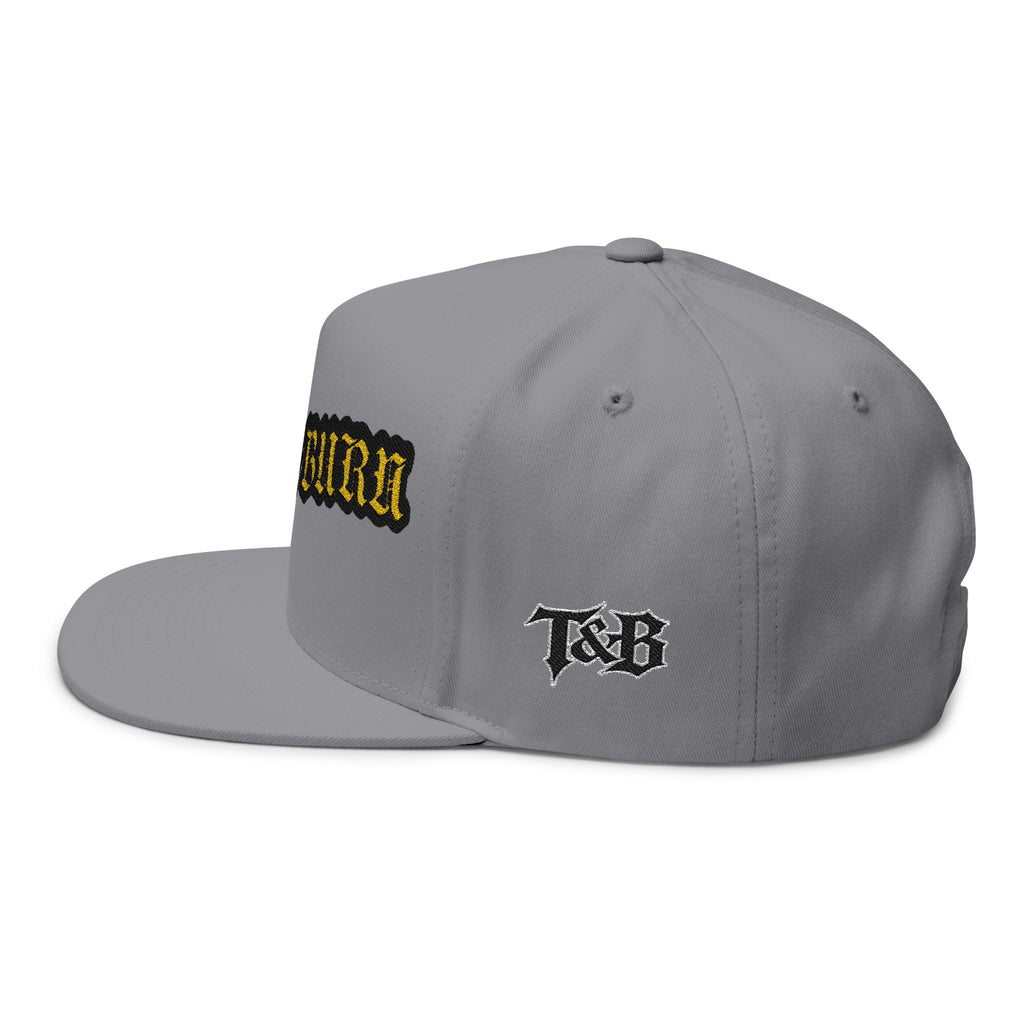 Turn & Burn Embroidered Flat Bill Cap
