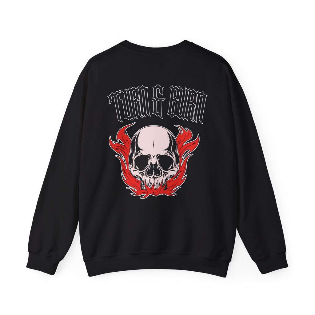 Skull Flame Crewneck Sweatshirt