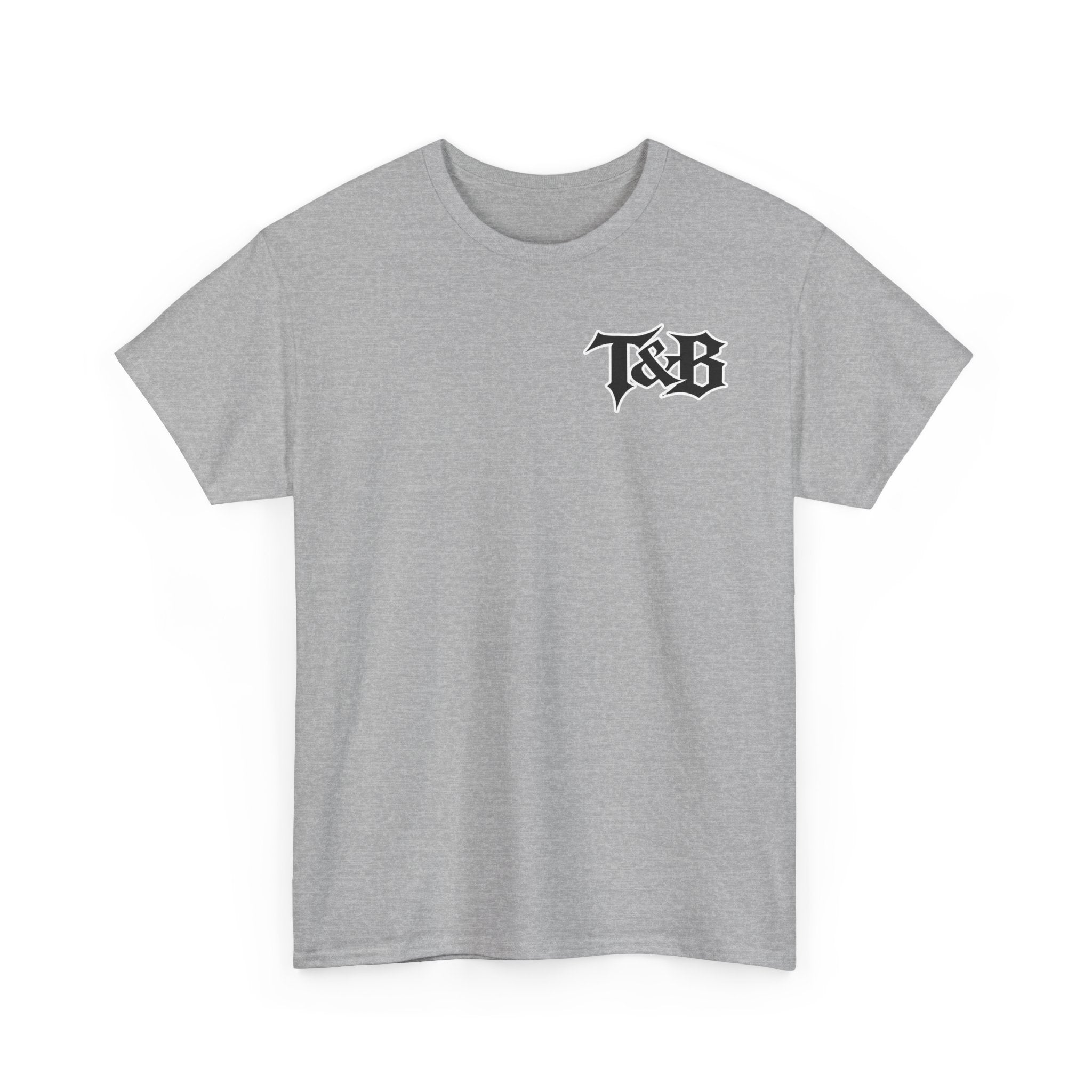 Turn & Burn Skull Tee — Gothic Flame Graphic T-Shirt