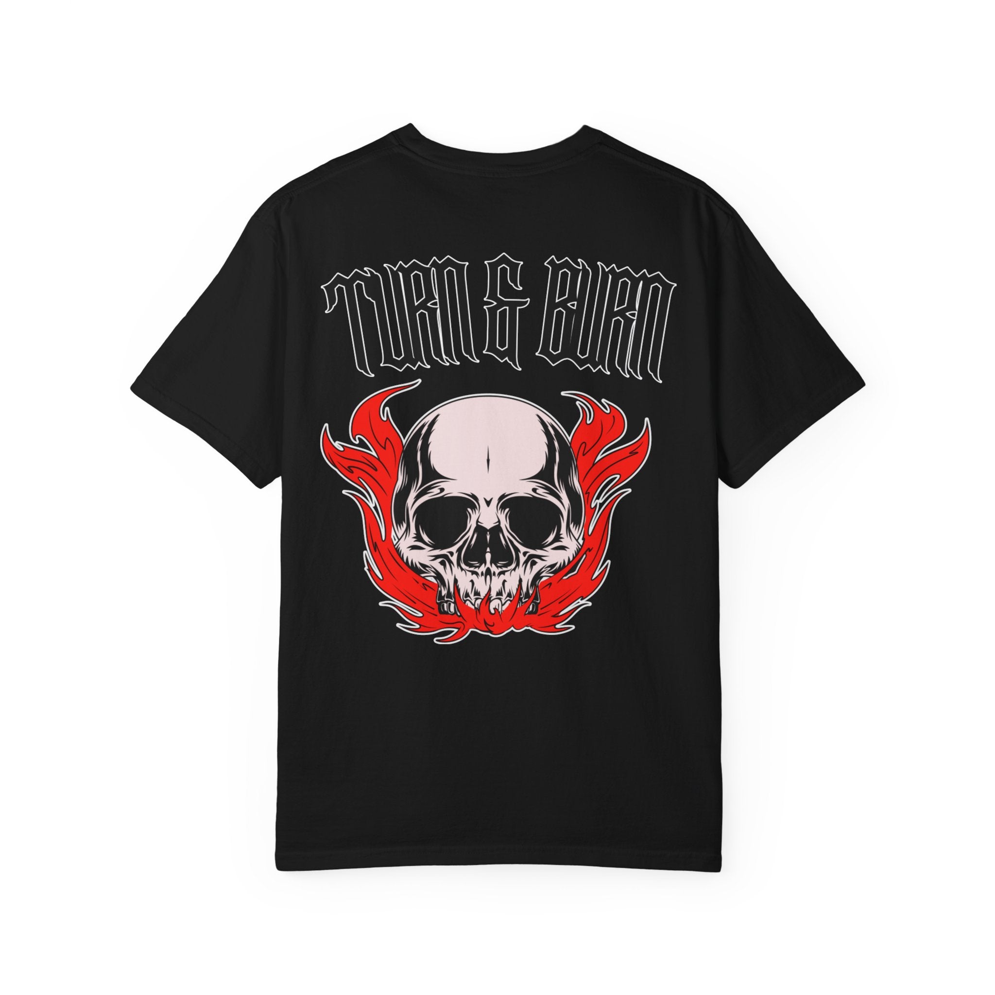 Turn & Burn Skull w/ Red Flames